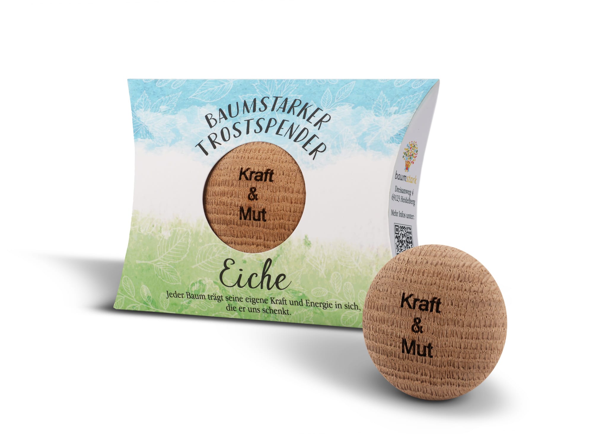 Trostspender "Eiche" mit Gravur "Kraft & Mut"