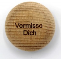 Handschmeichler mit Gravur "Vermisse Dich"