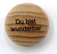 Handschmeichler mit Gravur "Du bist wunderbar"